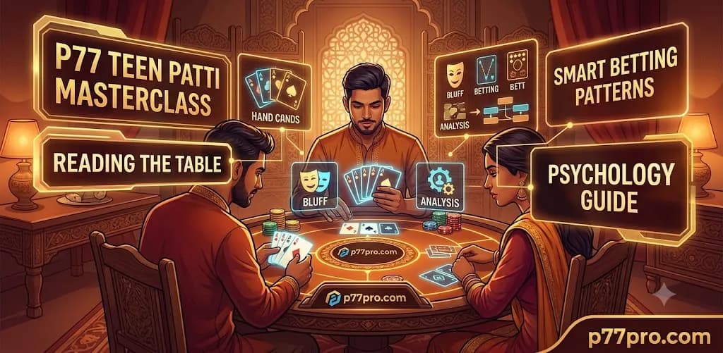 Advanced P77 Teen Patti strategy for opponent reading and calculated betting