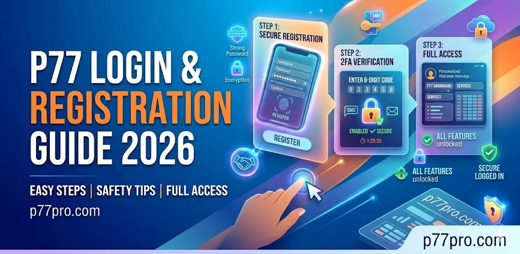 P77 Login Interface – Secure Casino and Teen Patti Access